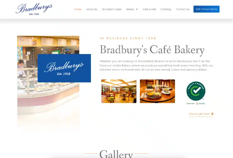 Bradburys Kildare web design